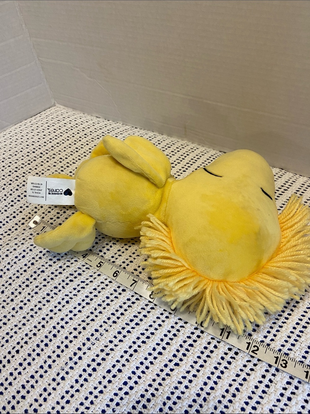 Kohls Cares 12-inch Woodstock plush toy from the Peanuts collection - Picture 8 of 8